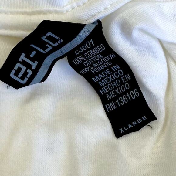 Run Across America Holiday Hustle Long Sleeve T Shirt Ei-Lo Size XL Unisex White - Picture 9 of 9